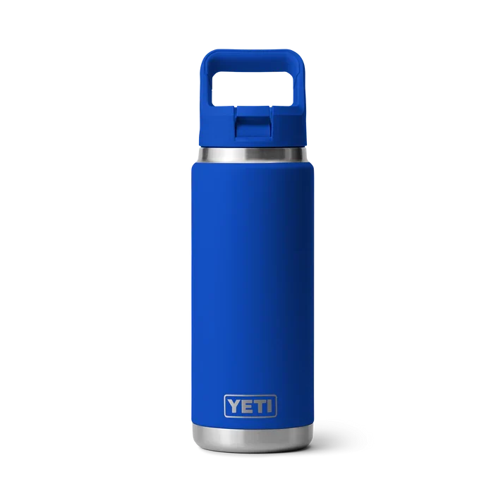 RAMBLER® 26 OZ (769 ML) BOTTLE WITH STRAW CAP Yeti Royal Blue