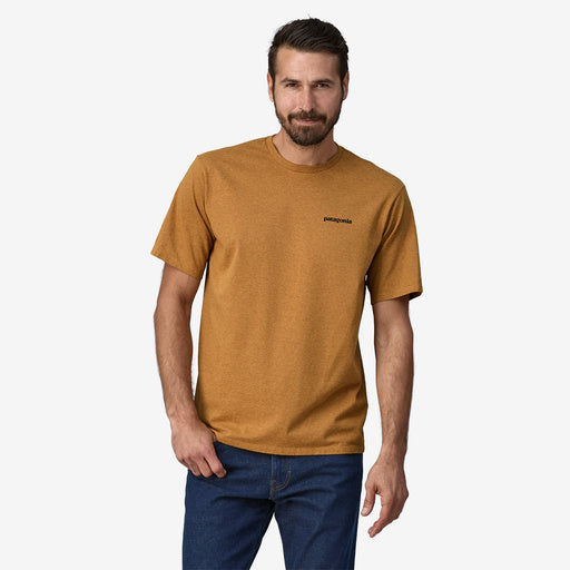 Men's P-6 Logo Responsibili-Tee Patagonia S Golden Caramel