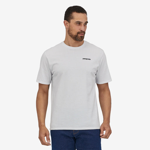 Men's P-6 Logo Responsibili-Tee Patagonia S WHITE