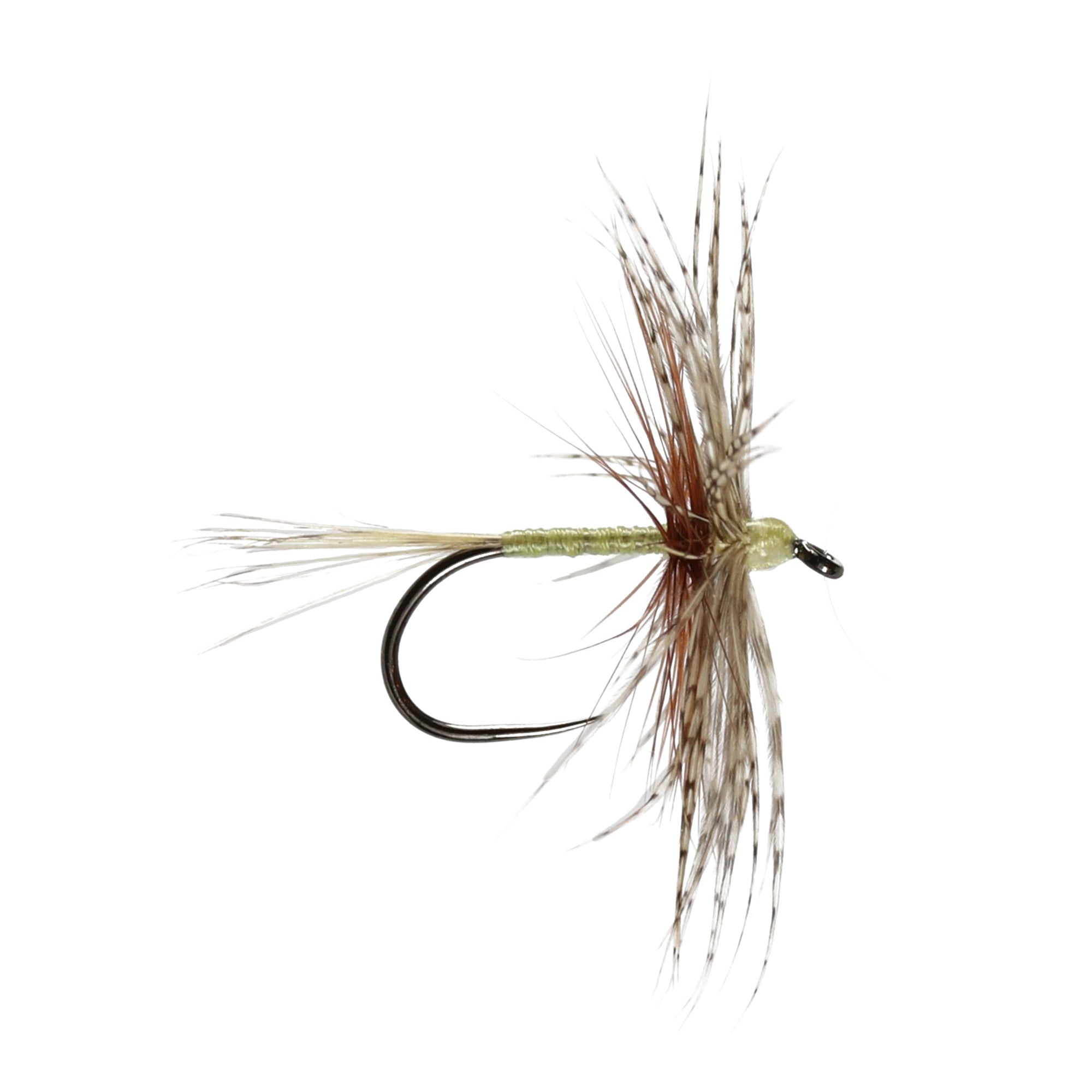 Olive Jingler Dry B/L Size 14 Guide Flyfishing