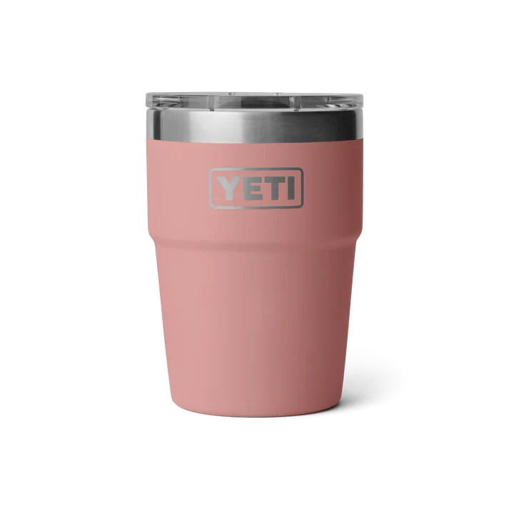 Rambler 16 oz Stackable Cup variable Yeti Sandstone Pink