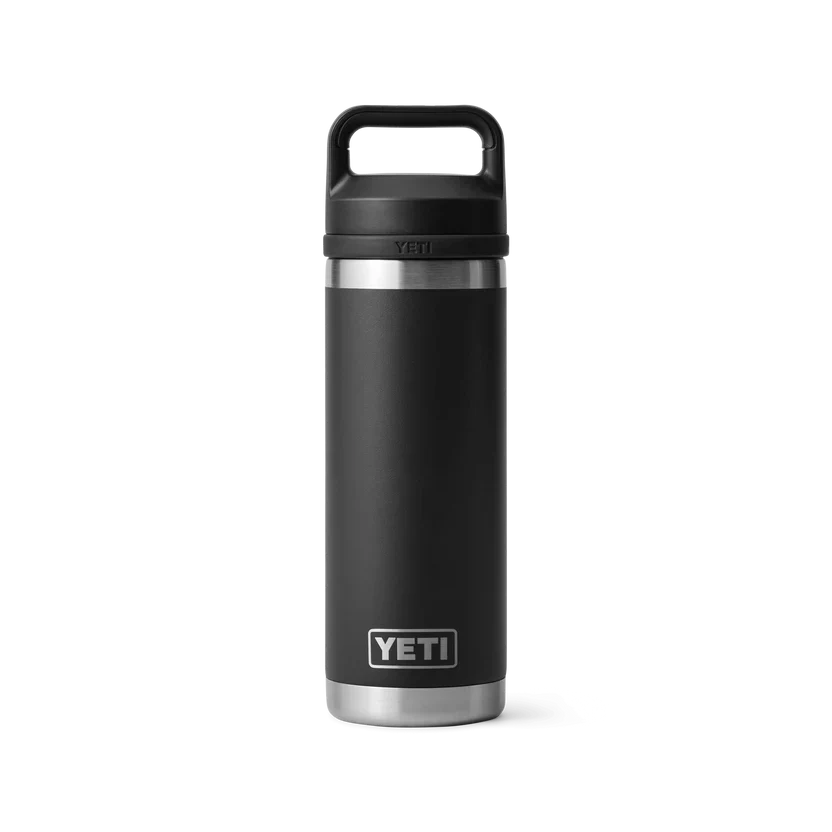 Rambler 18 oz Bottle with Chug Cap Variable Yeti BLACK