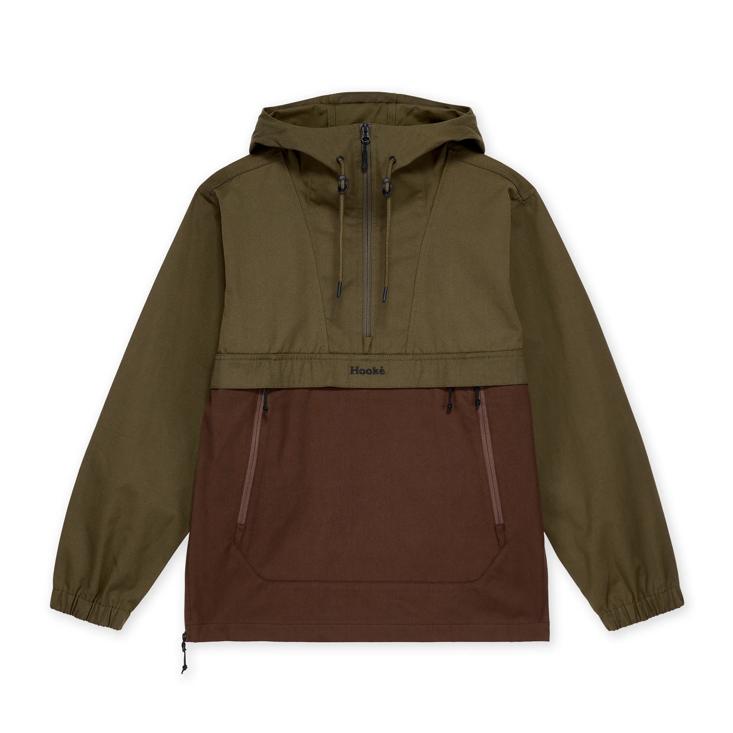 Hooké - Anorak - Dark Olive & Brown Jacket Hooké M
