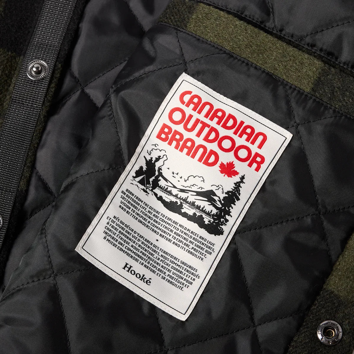 Hooké - Canadian Insulated Shirt - Dark Olive & Black Jacket Hooké