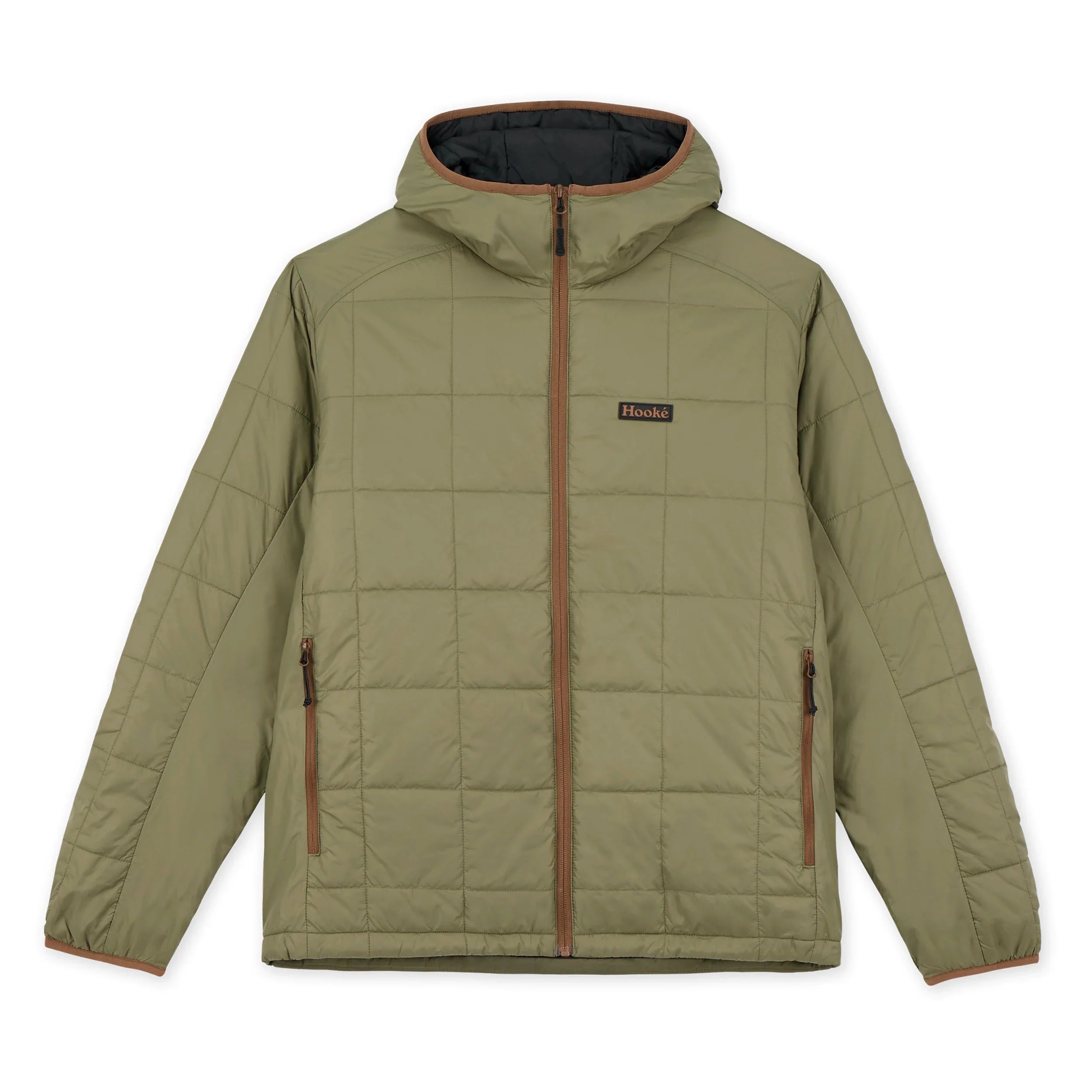 Hooké - Light Weight Insulated Hood Jacket - Burnt Olive Insulated Jacket Hooké M
