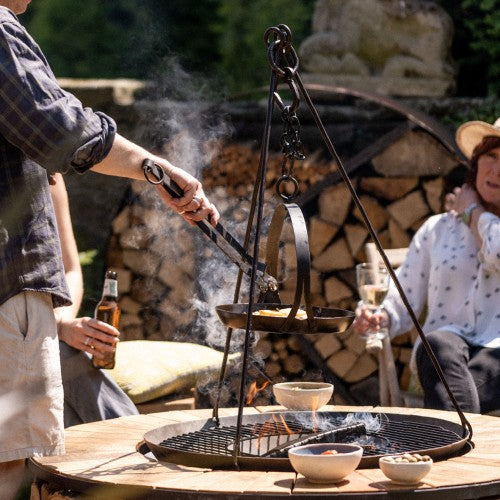 BBQ Tripod with chain for 50 / 60cm Kadai fire pit accessory kadai