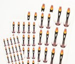 Synthetic Jungle cock Fly Tying Veniards Small