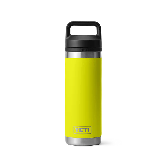 Rambler 18 oz Bottle with Chug Cap Variable Yeti Firefly Yellow