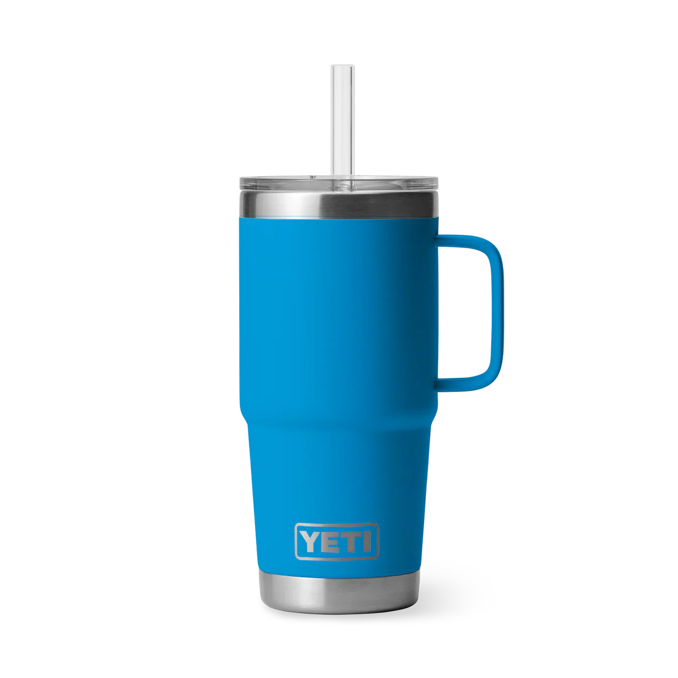 Rambler 25 oz Straw Mug yeti Yeti Big Wave Blue