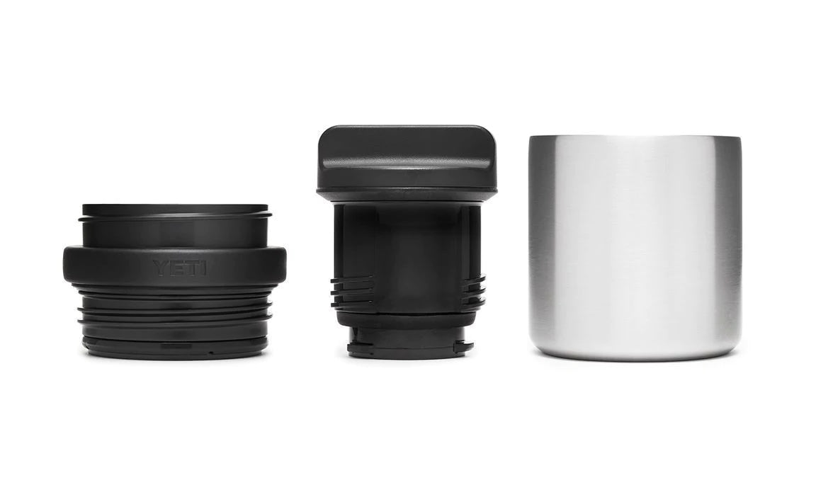 Rambler Bottle Cup Cap simple Yeti Black  