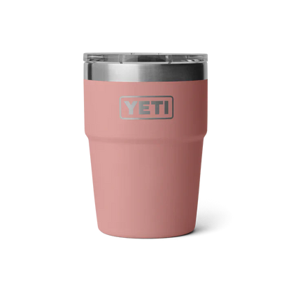 Rambler 16 oz Stackable Cup variable Yeti Sandstone Pink