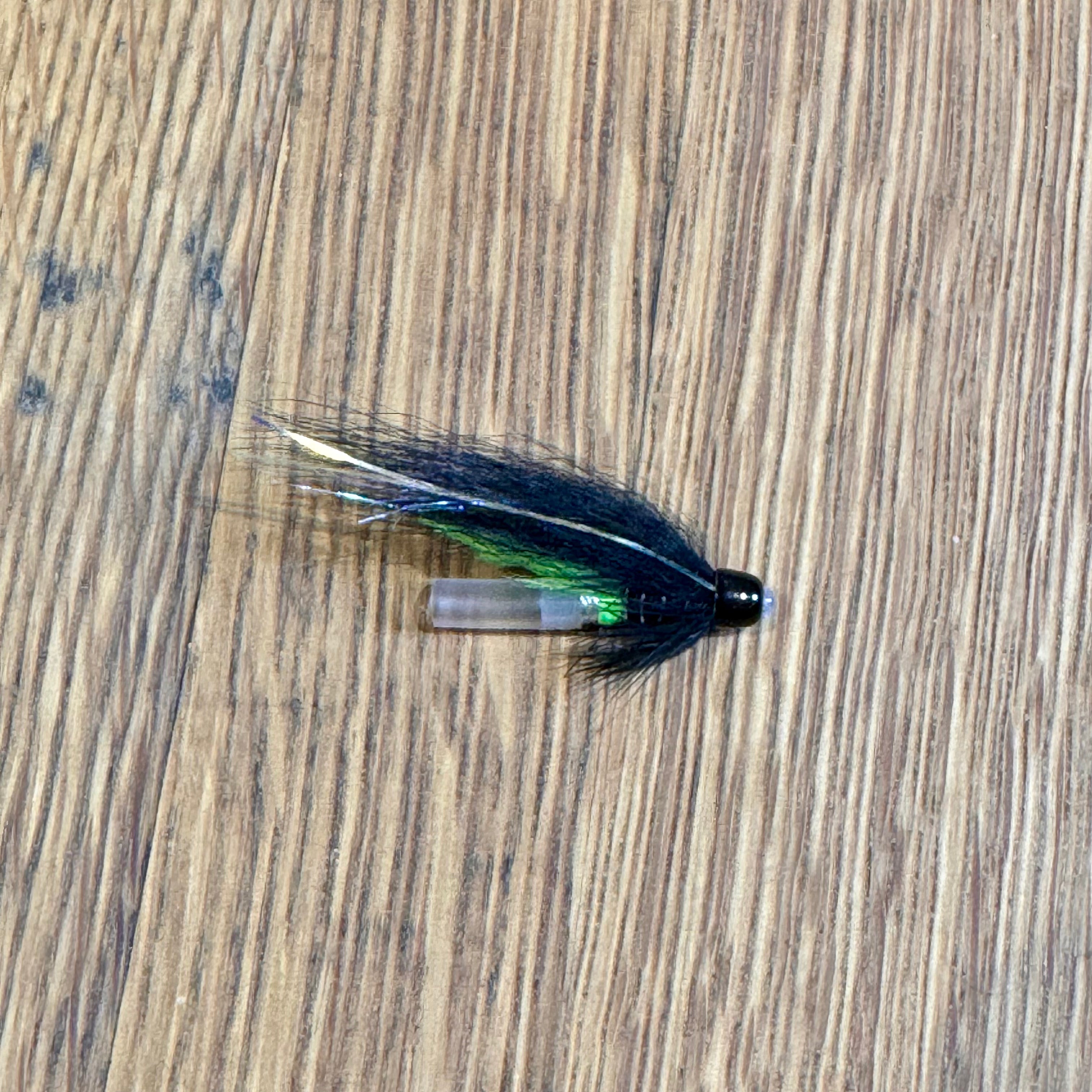 Black Bear Green Butt Conehead flies Shadow Flies 1/2"  