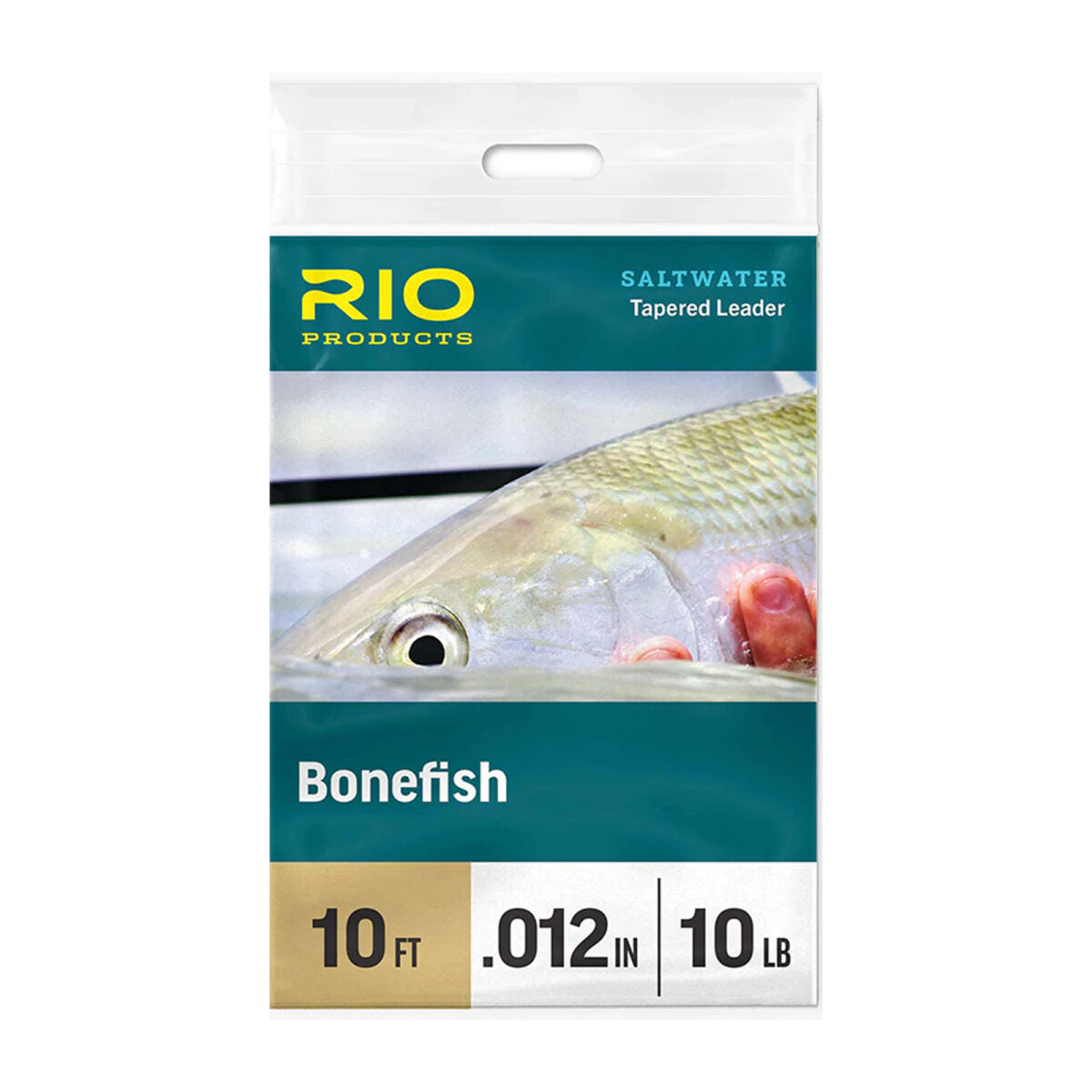 Rio Bonefish 10' Tapered Leader 3 pack Leader Guide Flyfishing 10lb