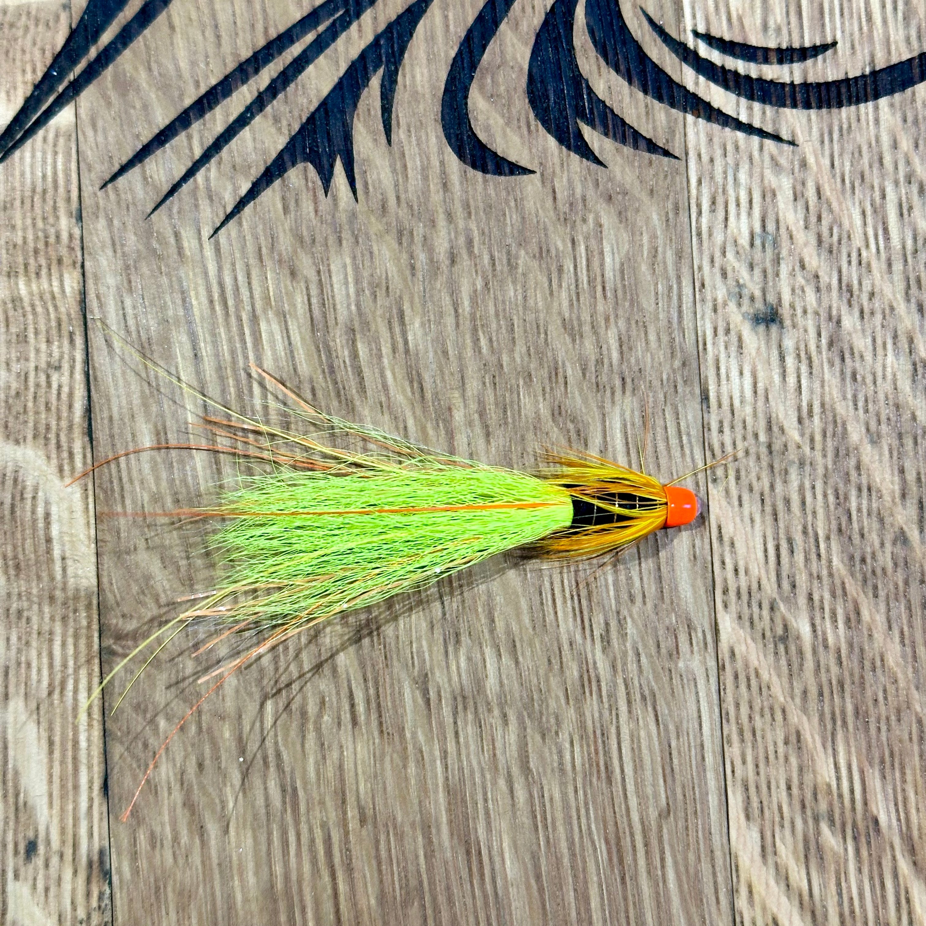 Chartreuse Franc & Snaelda Salmon fly flies Twinpeakesflyfishing 1/2"  