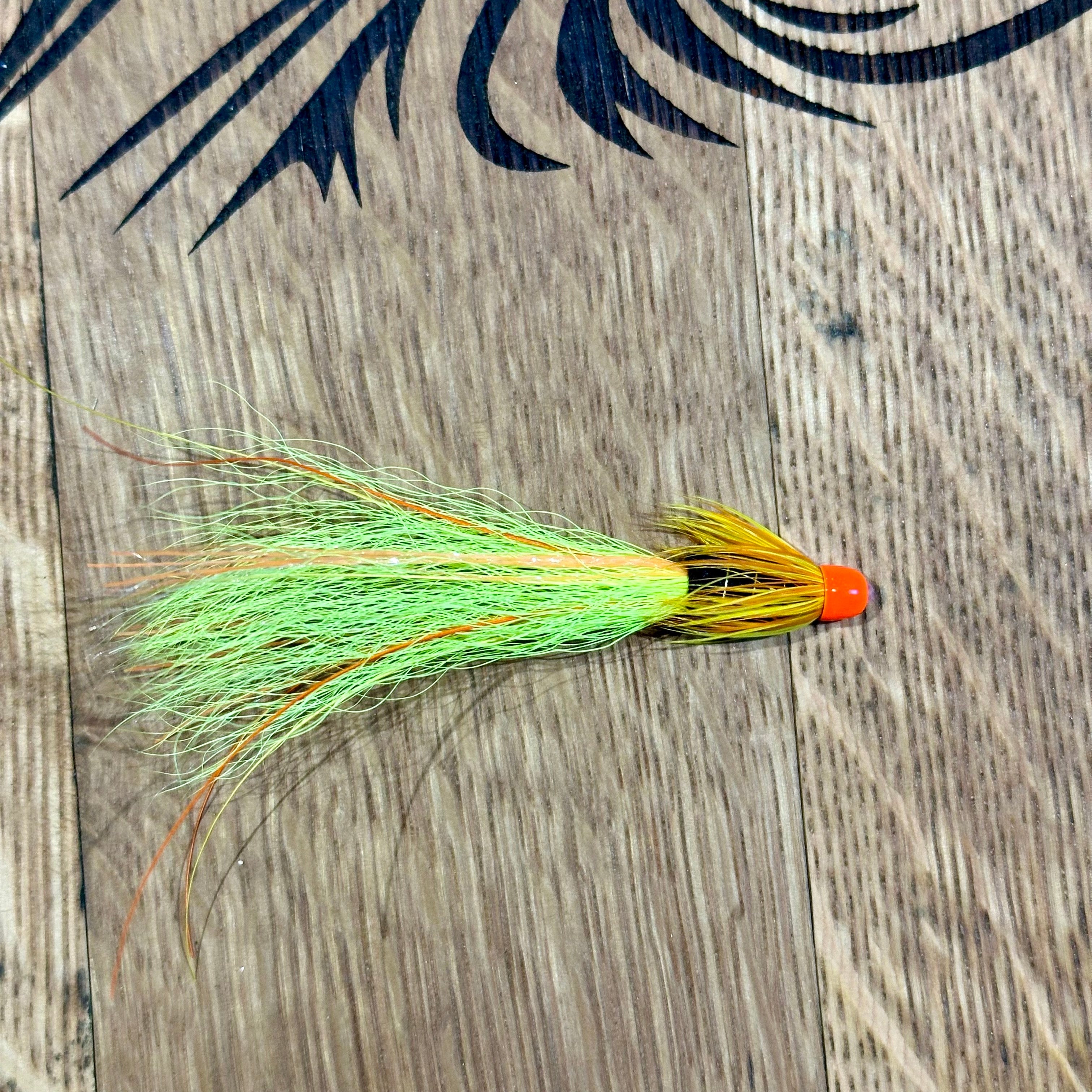 Chartreuse Franc & Snaelda Salmon fly flies Twinpeakesflyfishing 3/4"  