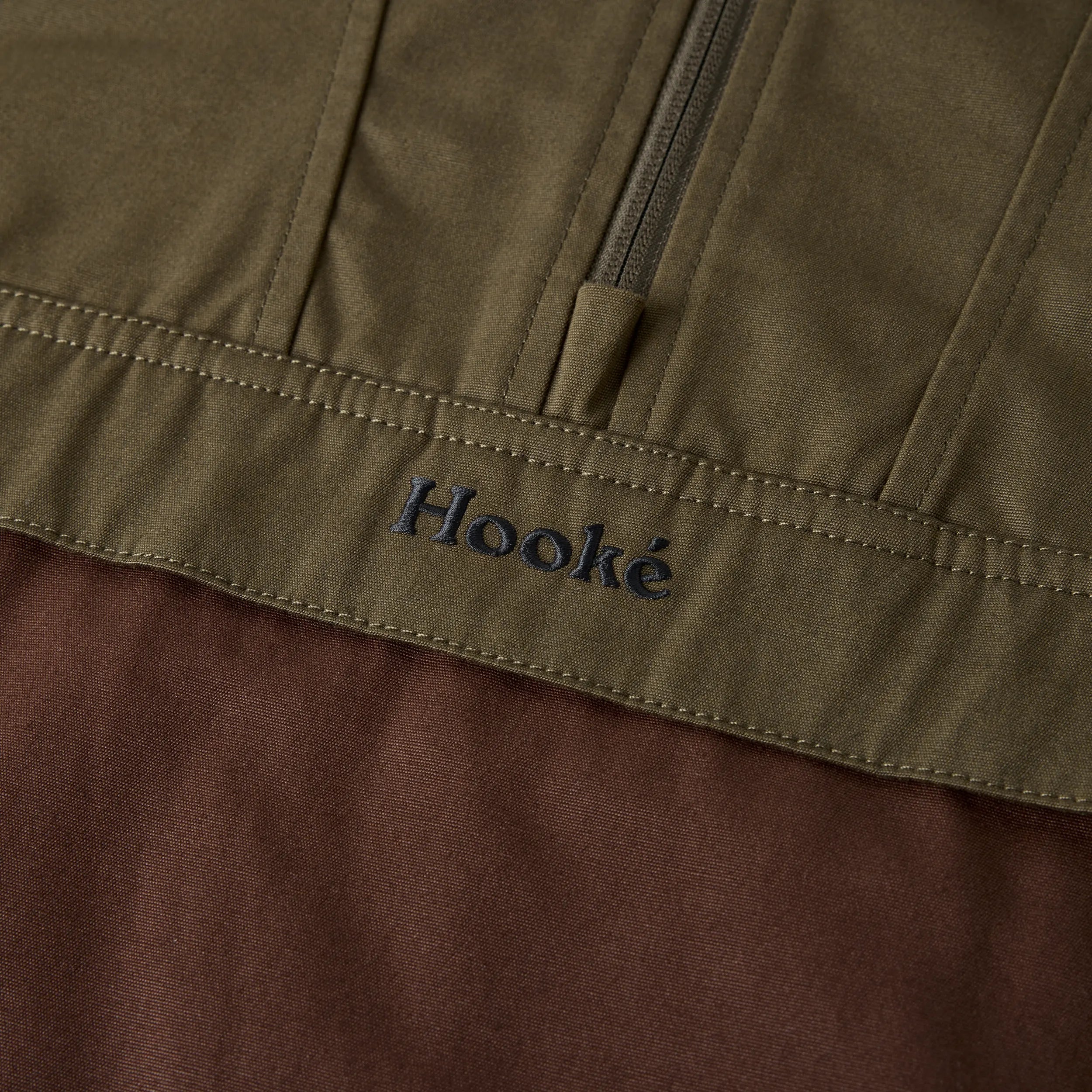 Hooké - Anorak - Dark Olive & Brown Jacket Hooké