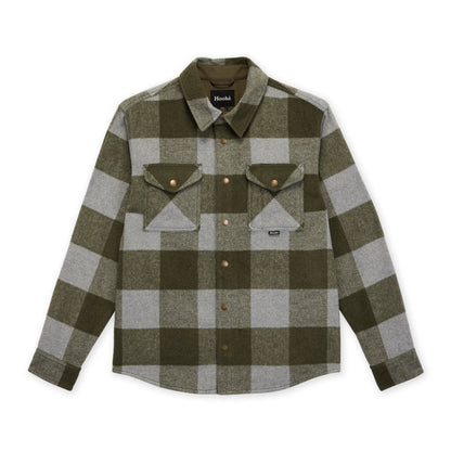 Hooké - Canadian Over Shirt - Dark Olive & Grey Jacket Hooké M