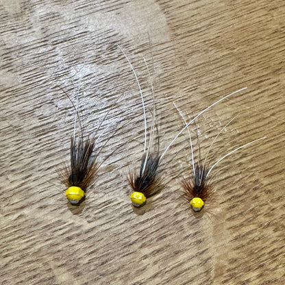 HEX CONE Black Frances Tube Fly atlantic flies 3.8mm