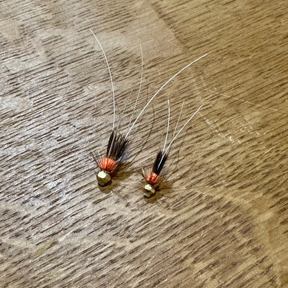 HEX CONE Fluorescent Orange UV Frances Tube Fly atlantic flies 3.8mm