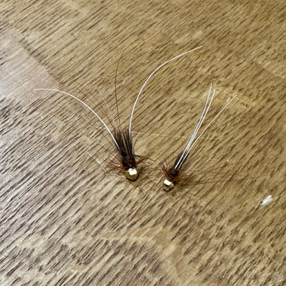 HEX CONE Brown UV Frances Tube Fly atlantic flies 3.8mm