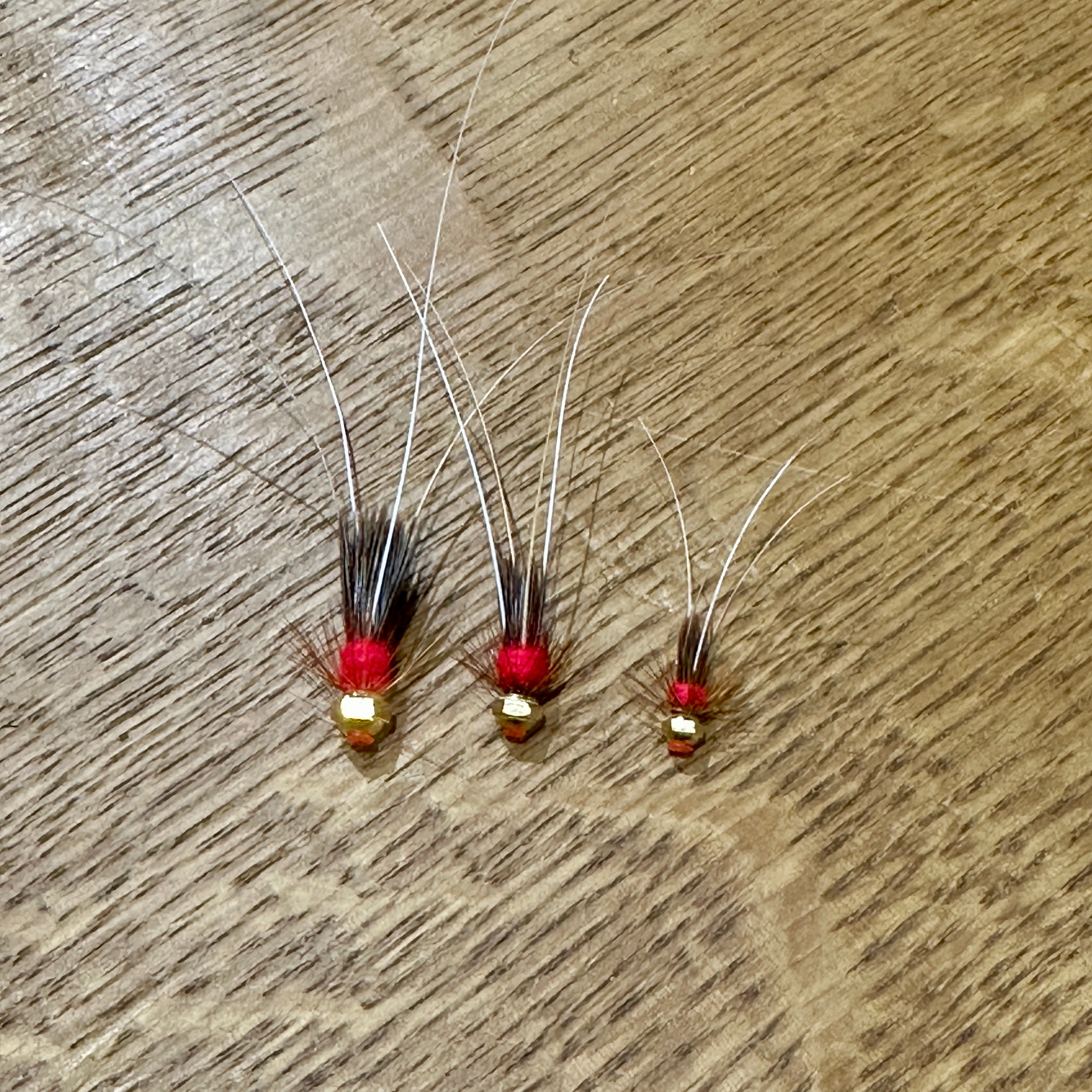HEX CONE Red Frances UV Frances Tube Fly atlantic flies 3.8mm