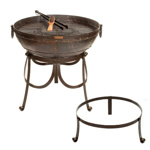 70cm Kadai Fire Bowl with high and low stand Fire Pit kadai
