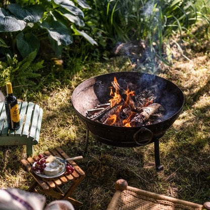 70cm Kadai Fire Bowl with high and low stand Fire Pit kadai