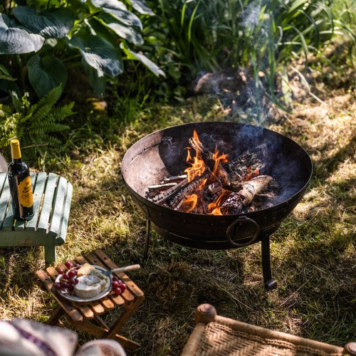 60cm Kadai Fire Bowl with high and low stand Fire Pit kadai