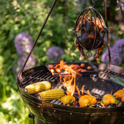 BBQ Tripod with chain for 50 / 60cm Kadai fire pit accessory kadai