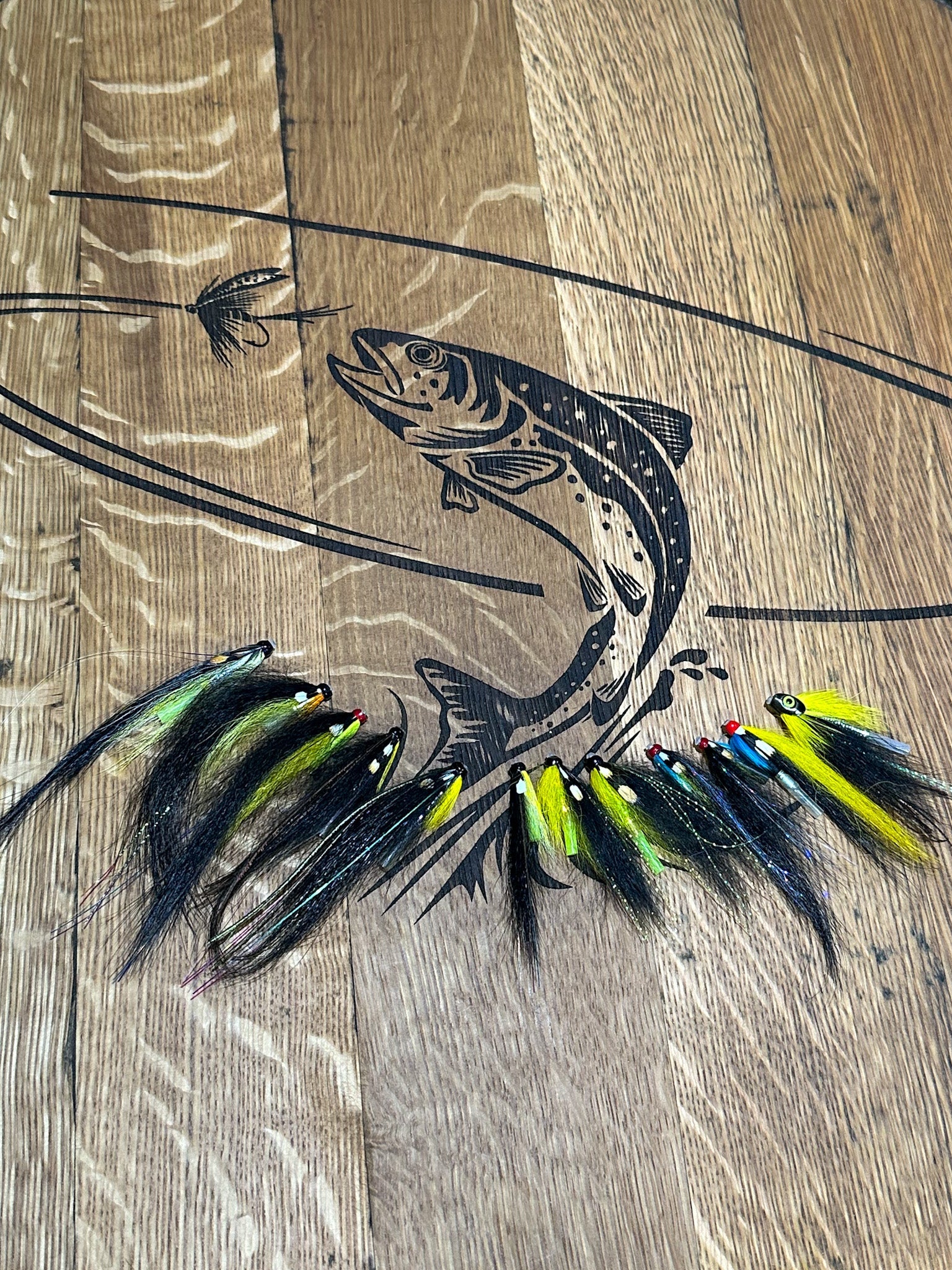 Spring Salmon fly Selection - Monkey Style flies Twinpeakesflyfishing   