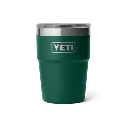Rambler 16 oz Stackable Cup variable Yeti Black Forest Green