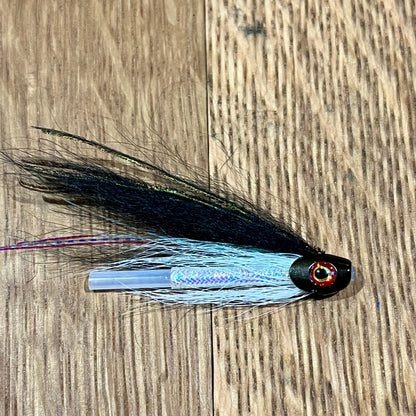 Sun Ray Fish Skull flies Twinpeakesflyfishing 1 1/2" White 