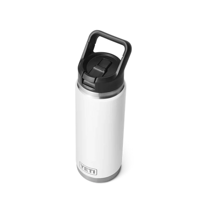 RAMBLER® 26 OZ (769 ML) BOTTLE WITH STRAW CAP  Yeti White  