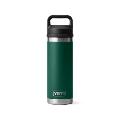Rambler 18 oz Bottle with Chug Cap Variable Yeti Black Forest Green