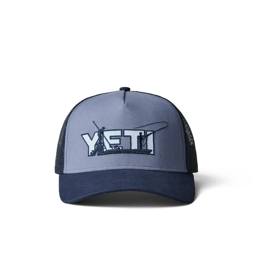 Skiff Trucker Hat Yeti Dark Blue