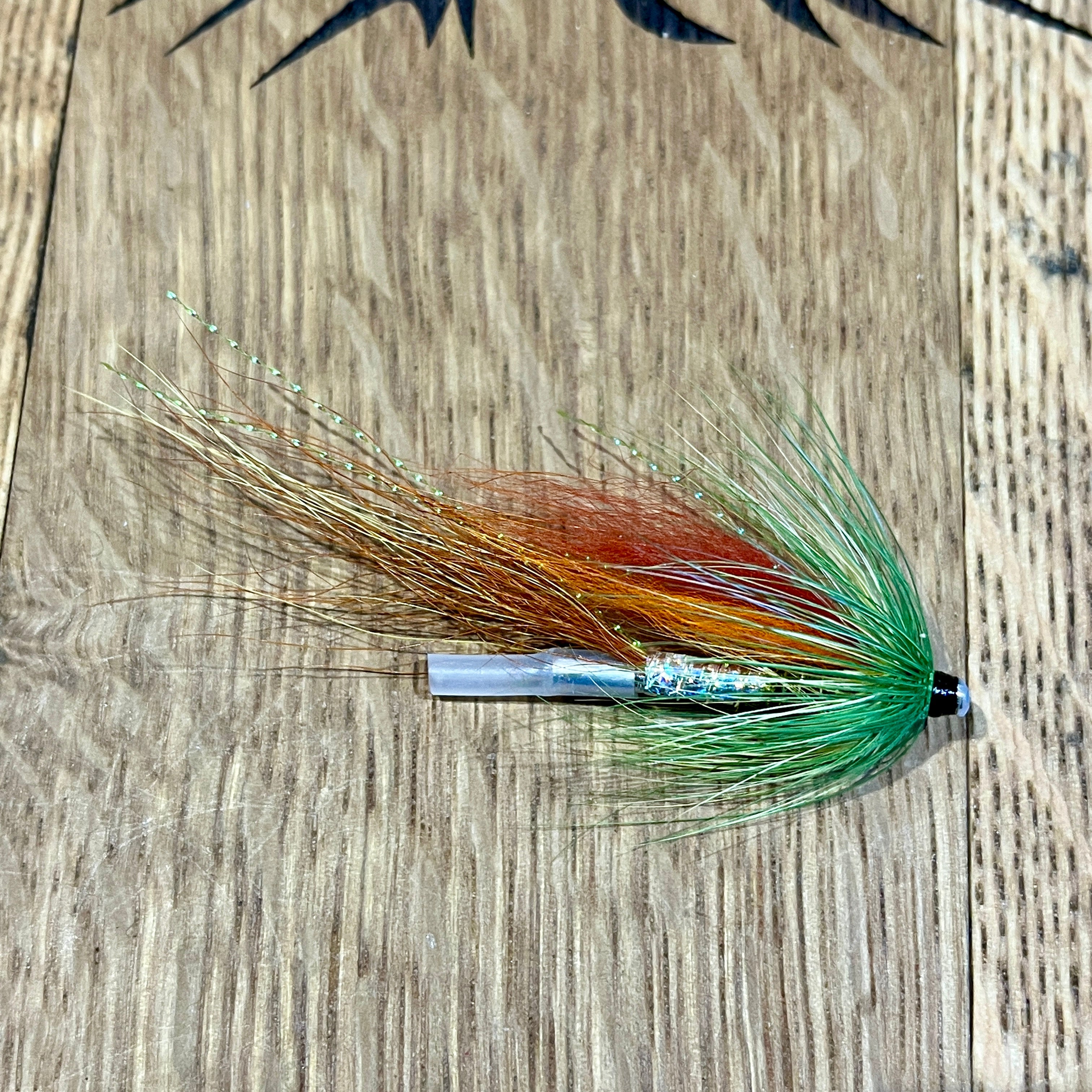 Shitey Whitey Tubes & Coneheads flies Edwin Whyte 1 1/4" Aluminium Black head