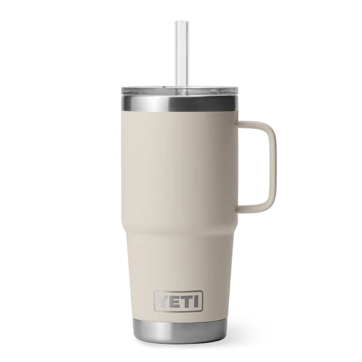 Rambler 25 oz Straw Mug yeti Yeti Cape Taupe